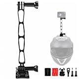 ChromLives förlängningsarm för Gopro Uppgraderad längre aluminiumförlängning Pole Mount Combo 7 Pcs Kompatibel med Gopro Hero 11 10 9 8 7 6 5 Hjälmfäste för motorcykel/cykel förlängningstillbehör