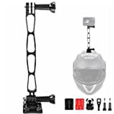 ChromLives förlängningsarm för Gopro Uppgraderad längre aluminiumförlängning Pole Mount Combo 7 Pcs Kompatibel med Gopro Hero 11 10 9 8 7 6 5 Hjälmfäste för motorcykel/cykel förlängningstillbehör