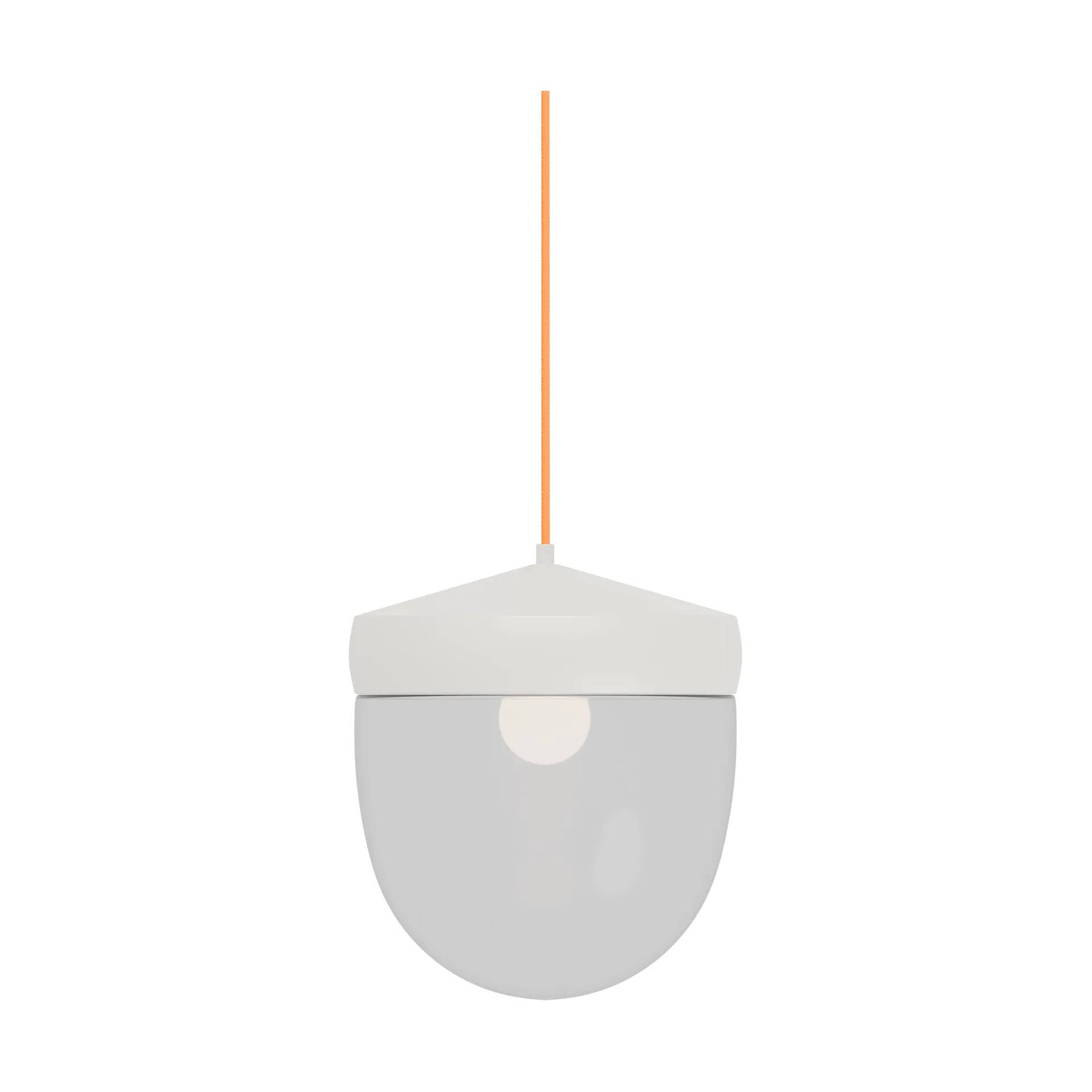Noon Pan pendel klar 30 cm Vit-orange