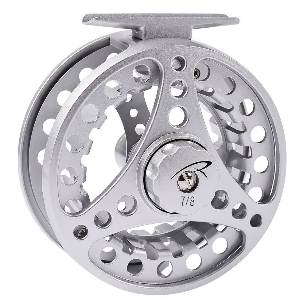 Flugfiskerulle 3/4 5/6 7/8 högtrycksgjuten aluminiumlegeringsspole 1:1 1B fiskerulle Maximal dragkraft 5 kg Universal för saltvatten och sötvatten