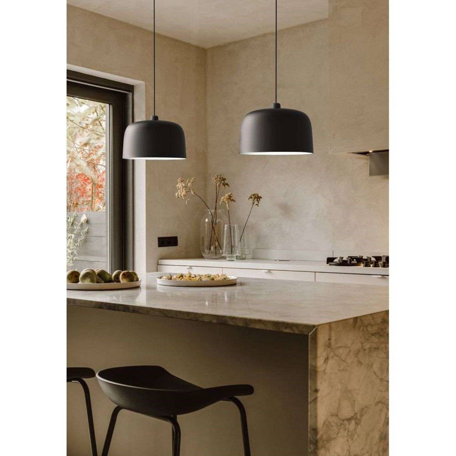 Pendel lampe Luceplan, Sort, Spisestue, Metal