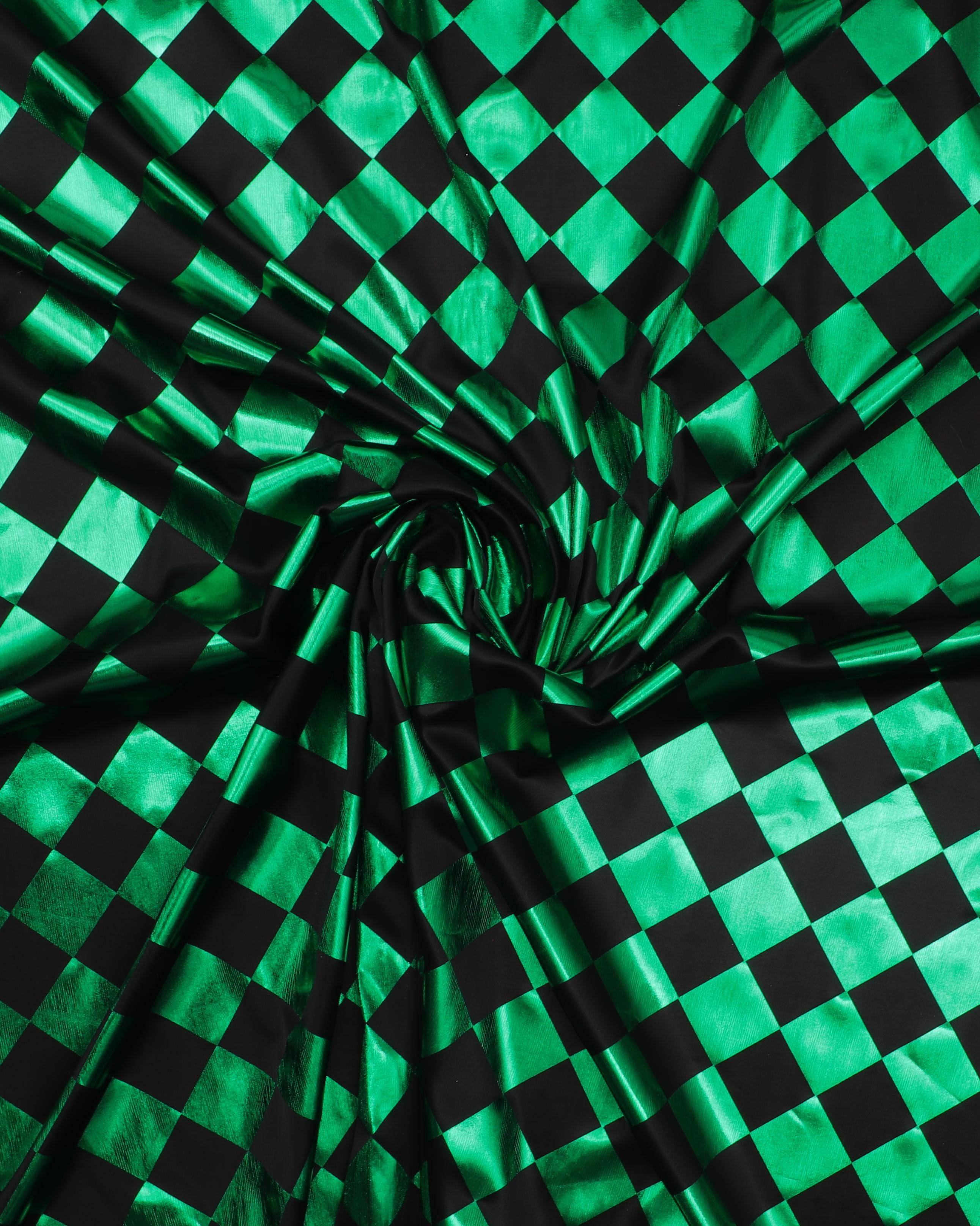 Sort og og grøn - Polyester - 100% Polyester