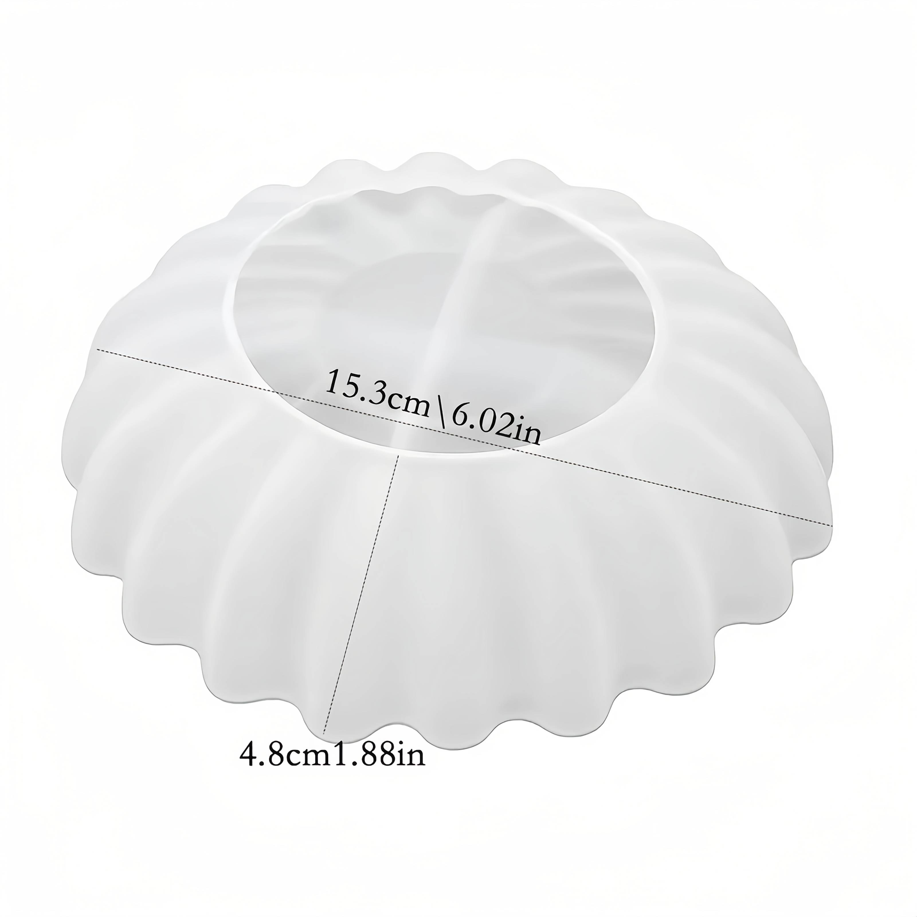 Resin Mold, Handmade Storage Bowl Epoxy Resin Drip Silicone Mold, Origami Wave Trim Plate Dish Round Scented Candle Cup Storage Bowl Plaster Clay Silicone Mold, Reusable Silicone Mold