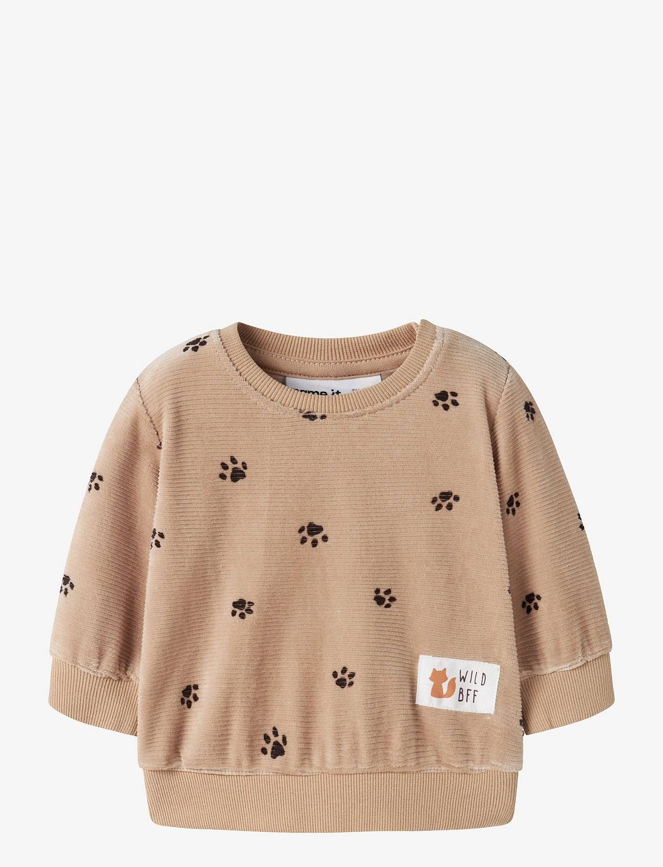 NAME IT Nbmnorden Vel Ls O-Neck | Beige | 56