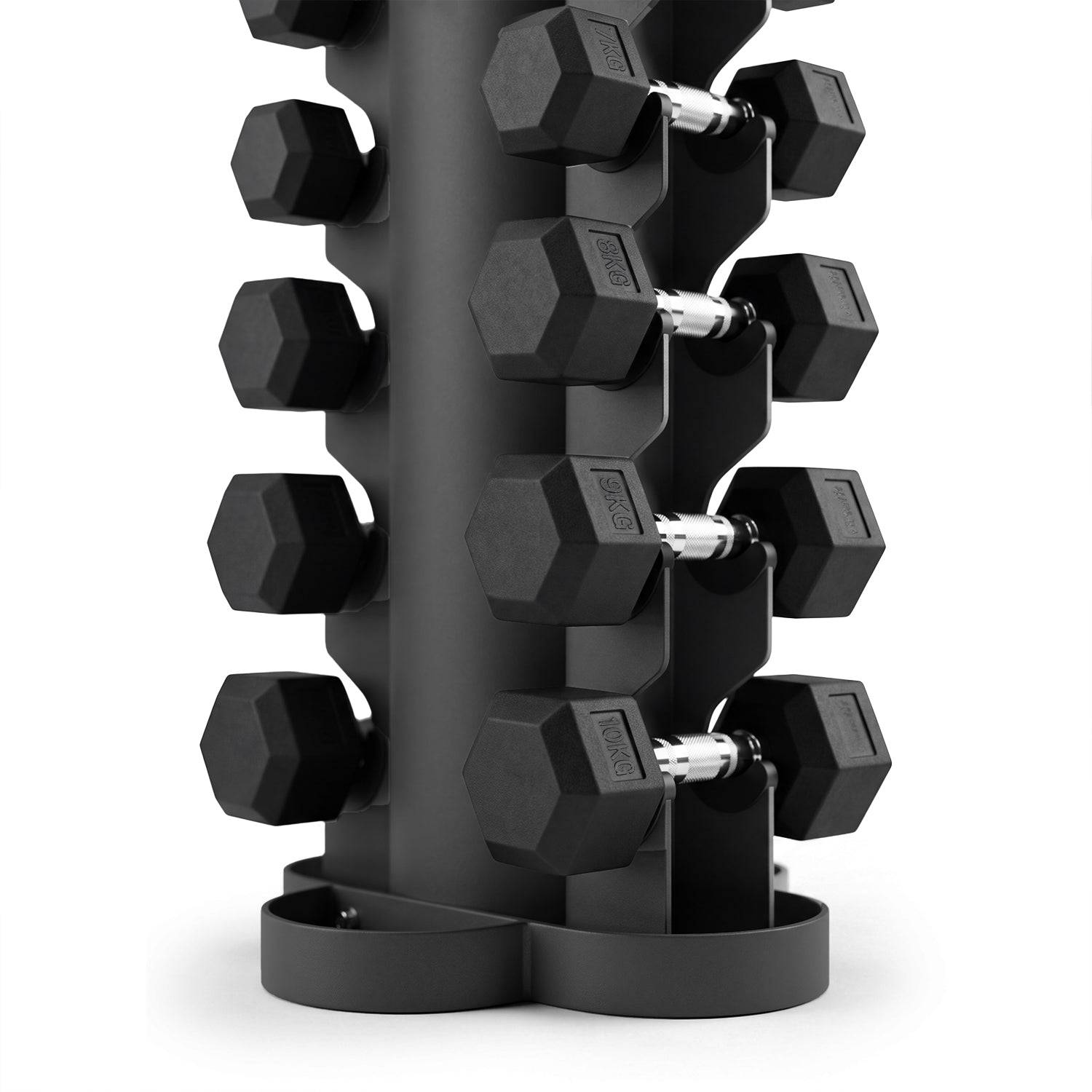 VirtuFit Hex håndvægtsæt med Tower 1-10 kg