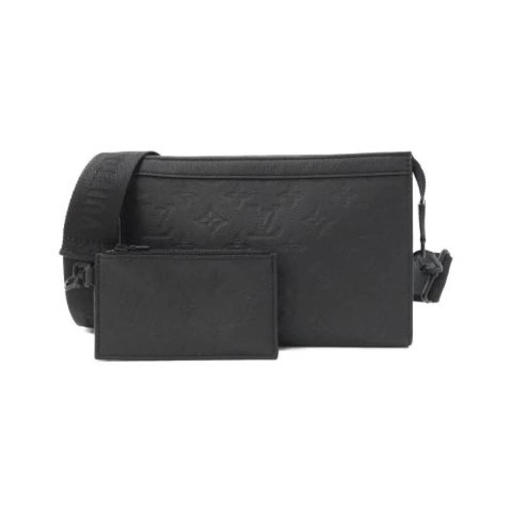 Louis Vuitton Vintage - Pre-owned Monogram Shadow Gaston Wearable Wallet Calf Shoulder Bag Vintage - Dam - ONE Size - Läder