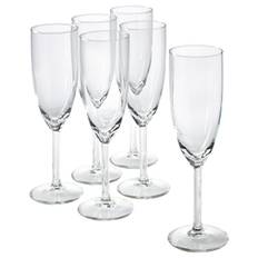 IKEA - SVALKA champagneglas, klart glas, 21 cl
