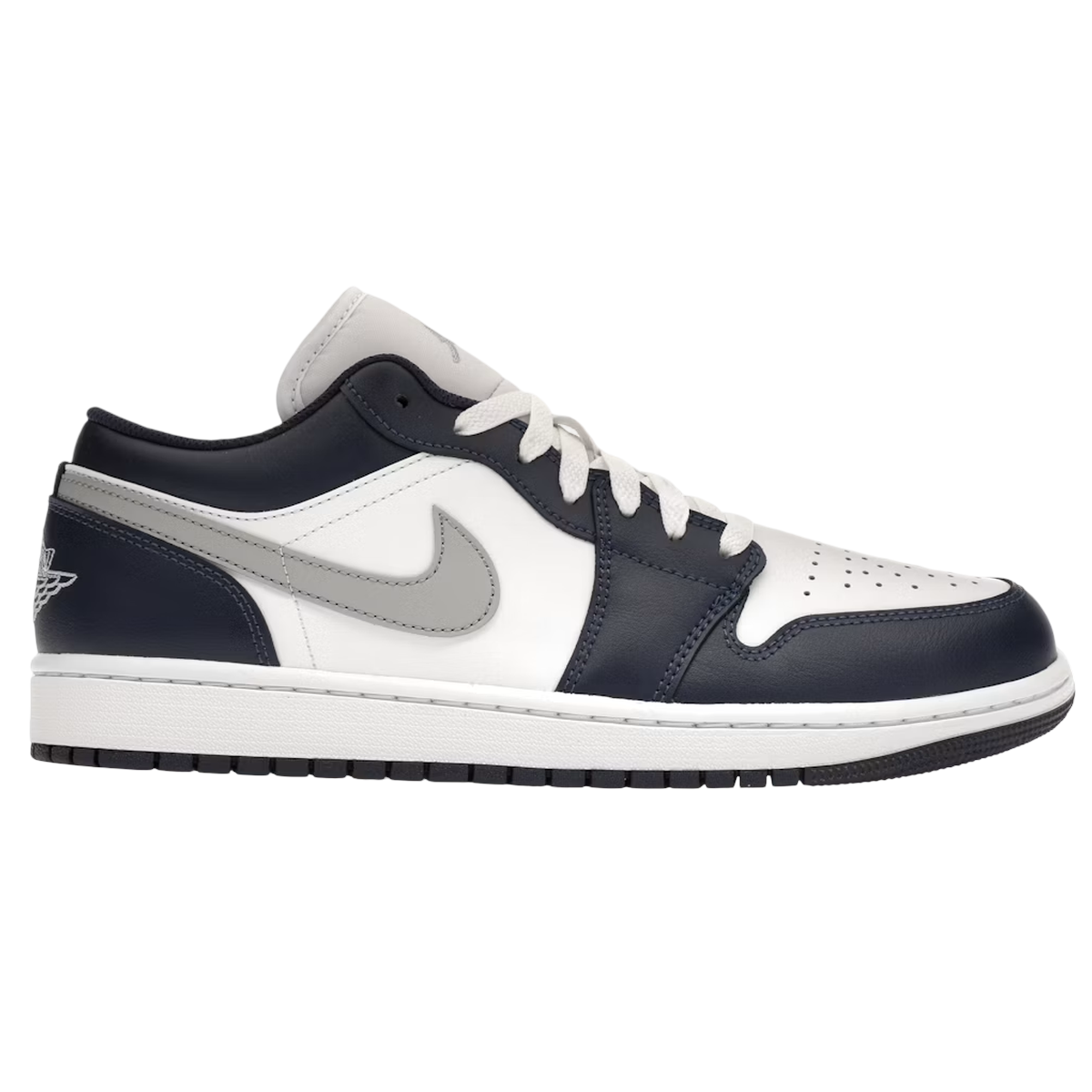 Air Jordan 1 Low Wolf Grey Midnight Navy - 42