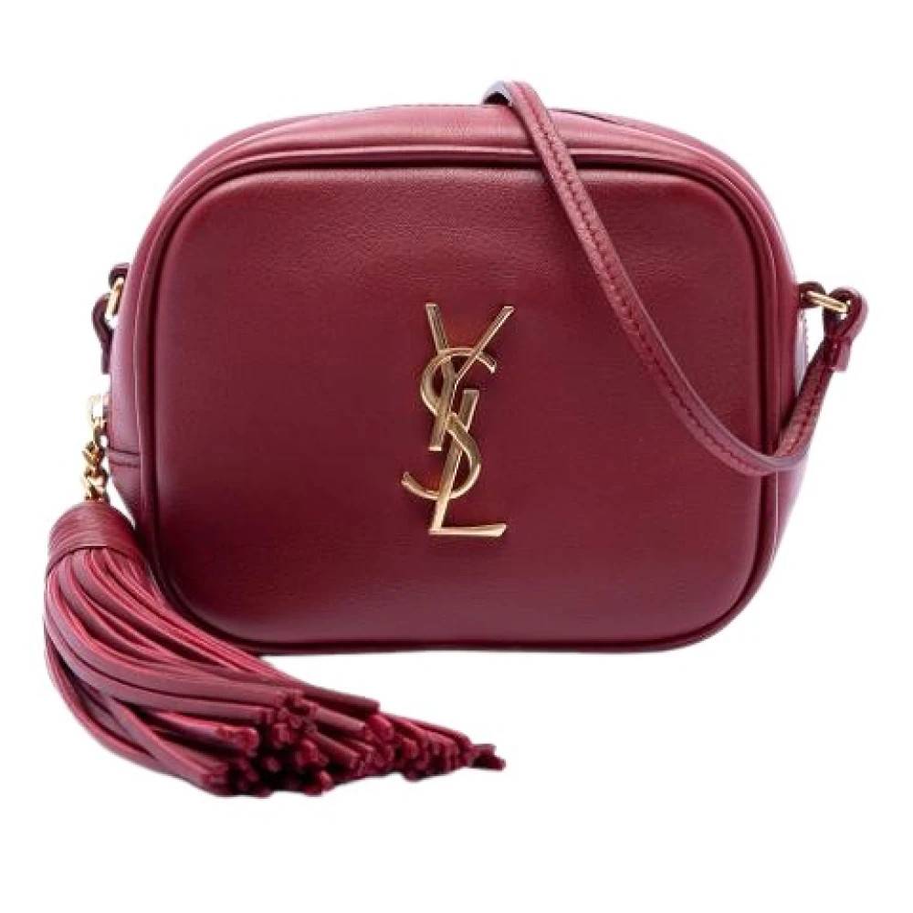 Yves Saint Laurent Vintage Pre-owned Blogger Taske - Vintage - Dame - Rød - ONE SIZE - Uld