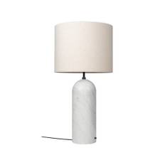 GUBI Gravity XL gulvlampe hvid marmor/canvas, low