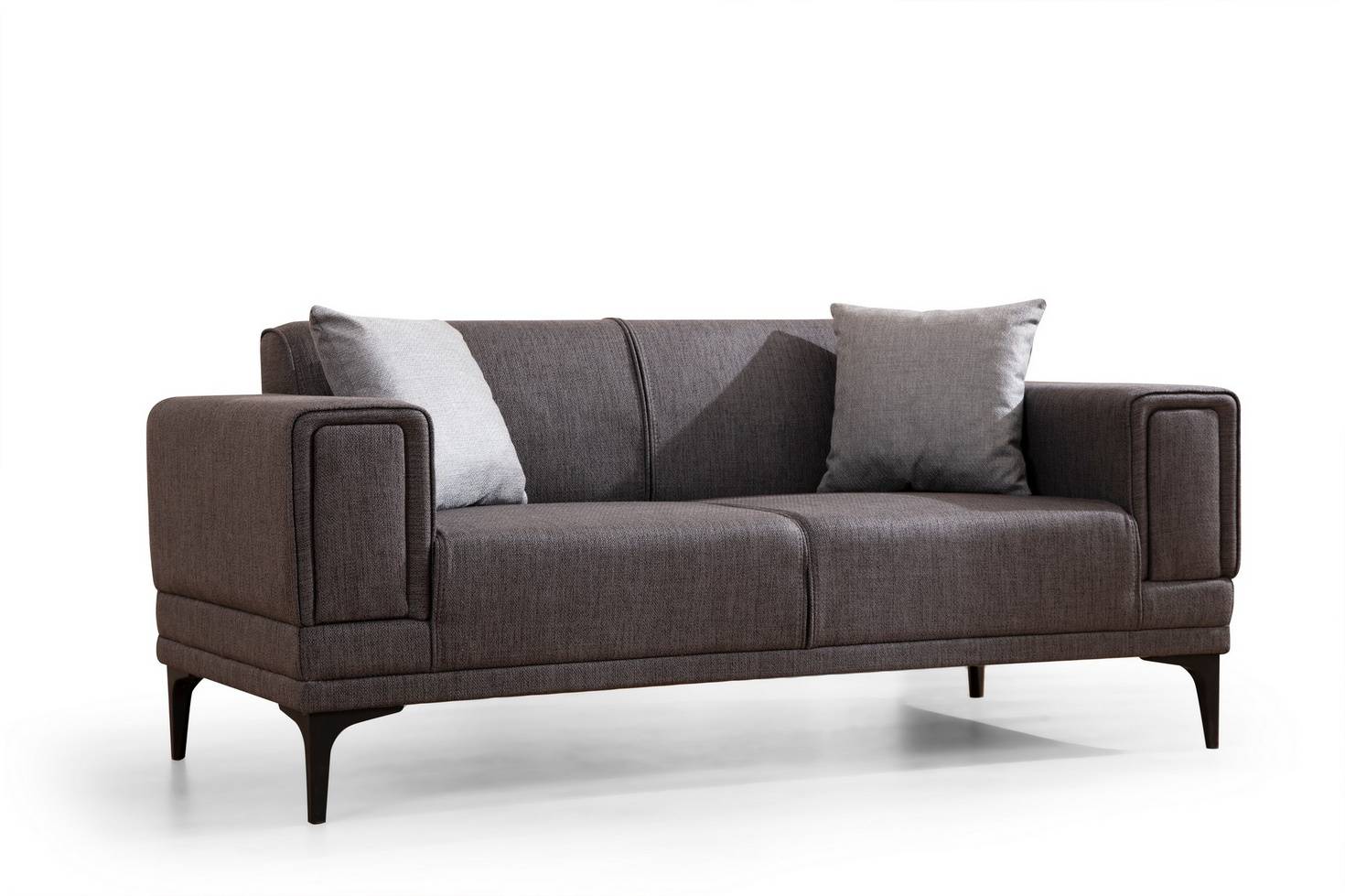 Norda Design Stilfull 2-sitssoffa, 170 cm | Ram i bokträ, 100 % polyester, lättskött tyg | Modern komfort