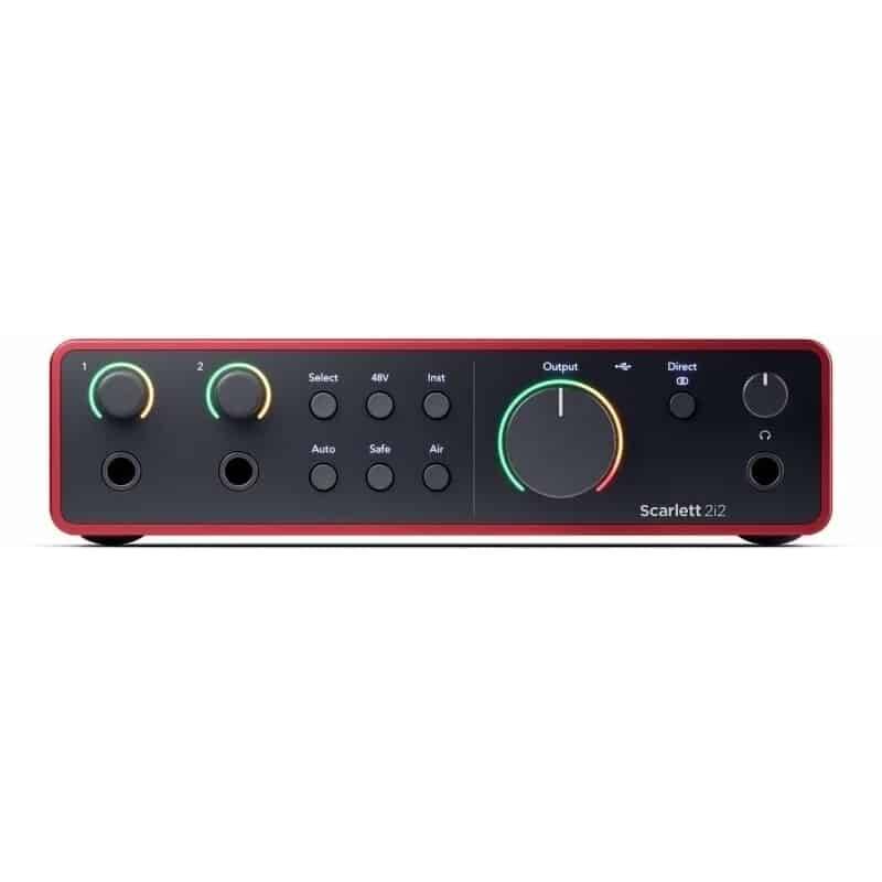 Focusrite Scarlett 2i2 Gen4.