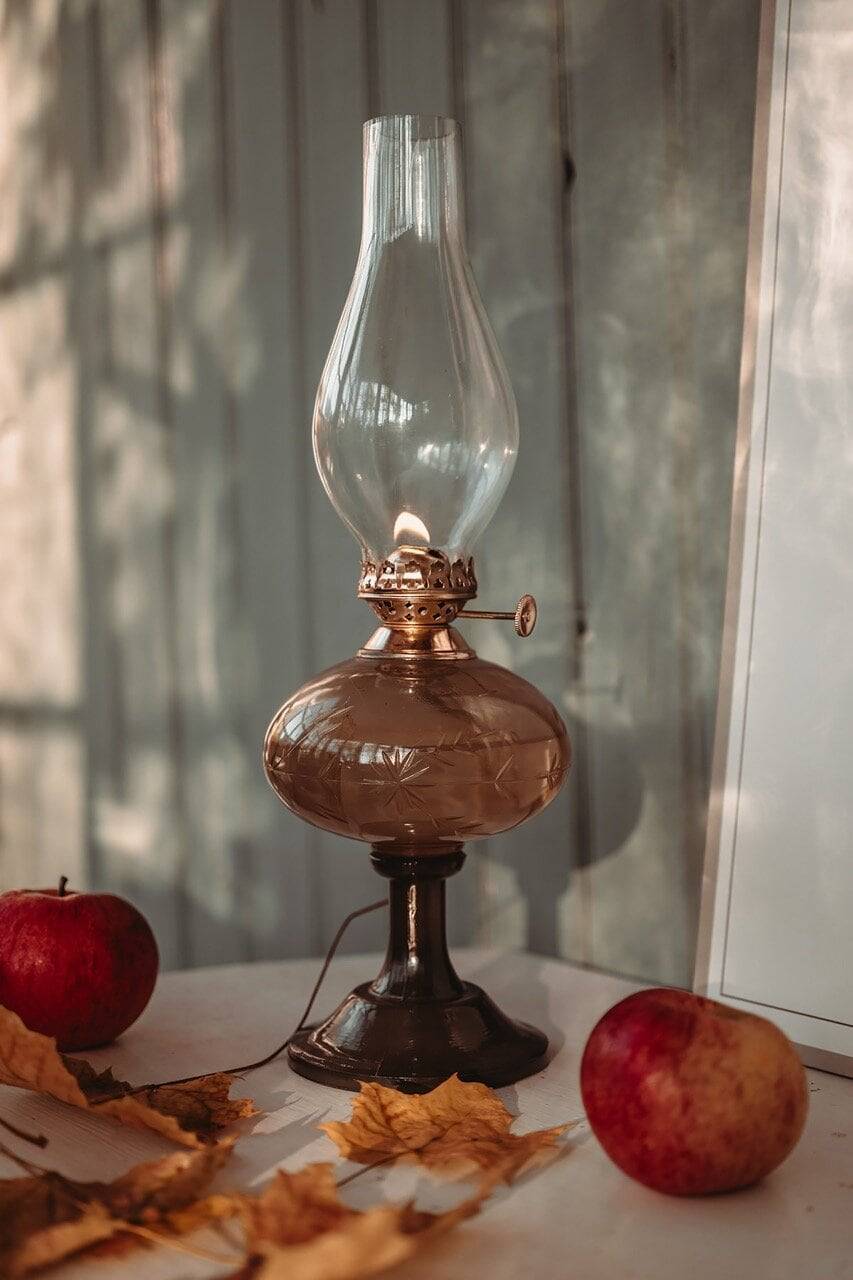Fotogenlampa Esmeralda Terrakotta/Brun