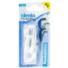 Idento Floss and Stick, TravelBox (hvid) (U)