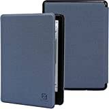 ZhaoCo Fodral för Kindle Paperwhite (11th Generation-2021) and Kindle Paperwhite Signature Edition 6.8" E-Reader, Slim PU Leather Smart Protective Cover - Blå