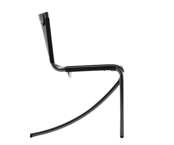 Acerbis Design Jot Spisestol - Sort Stel - Natural Saddle Hide Col.26