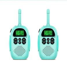 Børns USB genopladelige walkie talkies med 16 kanaler 2-vejs radio og legetøjslommelygte 3-12 år VOX 3 Mile Walkie Talkie til udendørs eventyr -