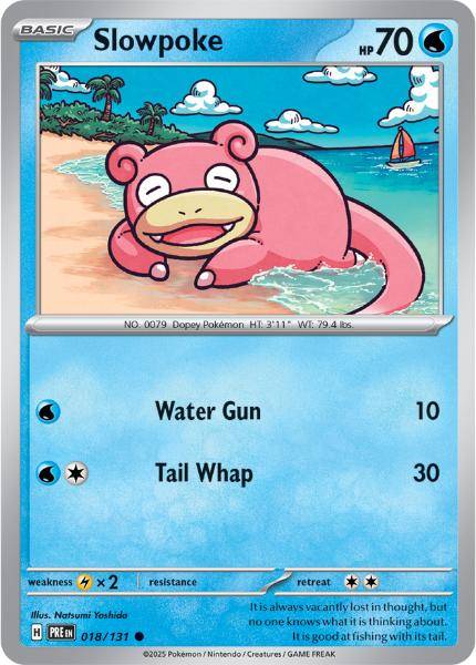 SV8.5 - Prismatic Evolutions - 018/131 - Slowpoke - Common - Reverse Holo
