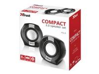 (ComputerSalg) Trust Polo - Högtalare - 2.0-kanals - USB - 4 Watt (Total) - svart