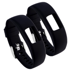 Garmin Vivofit 4 Silikone Rem Sort - 2 Stk