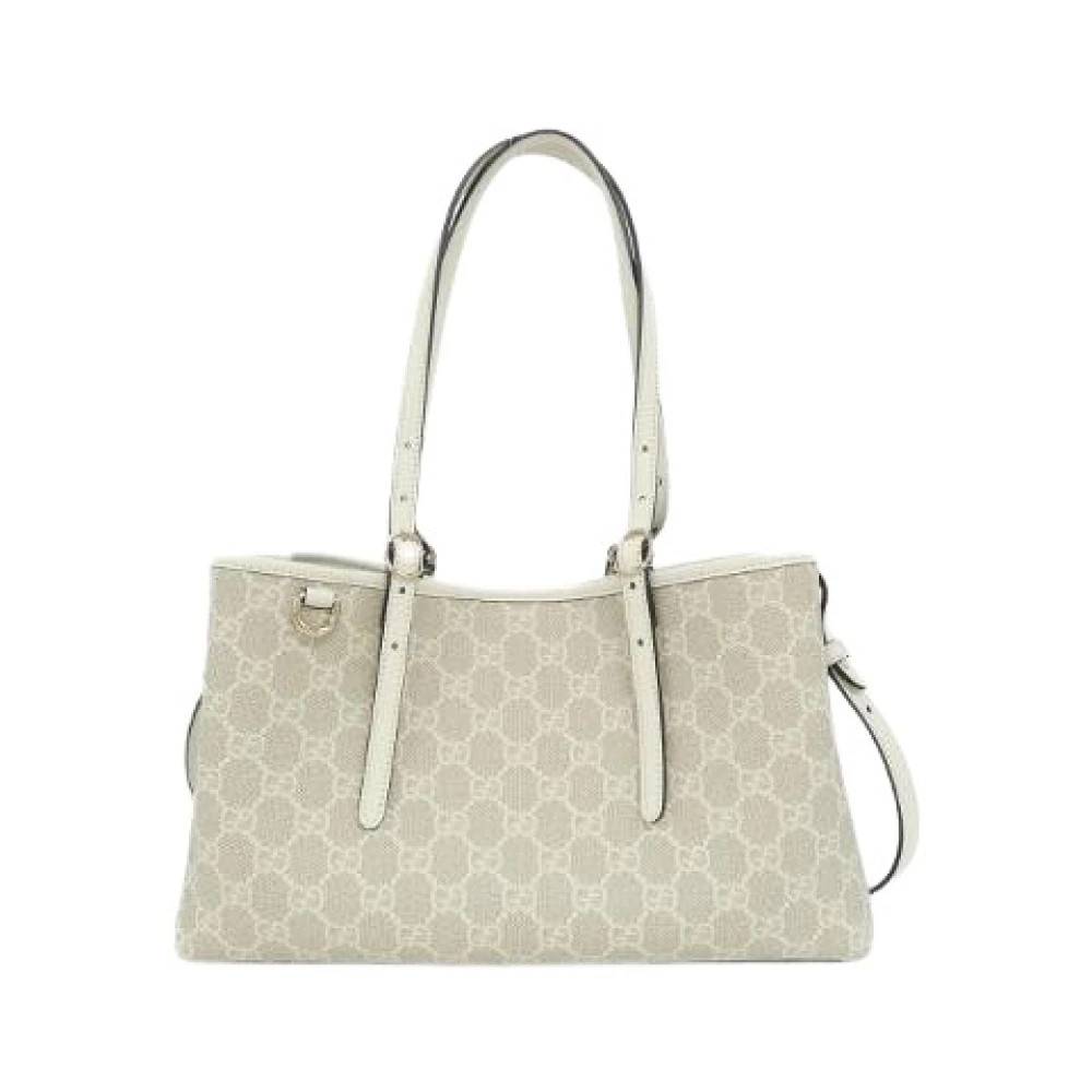 Gucci Vintage Pre-owned GG Emblem GG Monogram Coated Canvas Skuldertaske - Vintage - Dame - Beige - ONE SIZE - Uld