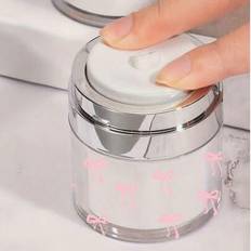 Bow Tie Pattern Airless Pump Bottles Jars,Air Pump Container For Cream,Pump Moisturizer Container, Empty Acrylic Makeup Cosmetic Containers With Pump, - Multicolor - 15ML No Pattern,30ML Pattern Model,50ML Pattern Model,15ML Pattern Model