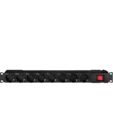 19´´ stikdåse 1U RCS-18 TILBUD NU strimler strimmel strøm mount rack