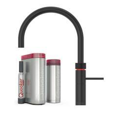 Quooker Fusion Round 5-i-1 køkkenarmatur, Pro3B & Cube, sort