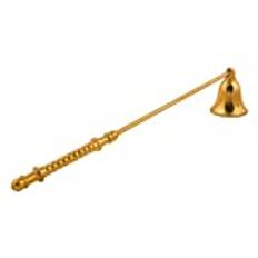 ARSUK Candle Snuffer ljussläckare med långt handtag rostfritt för säker brandsläckare (Snuffer med Handtag i mässing)