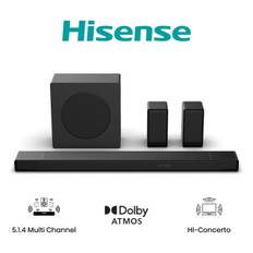 Hisense AX5140Q 5.1.4 flerkanaligt soundbar-system i svart