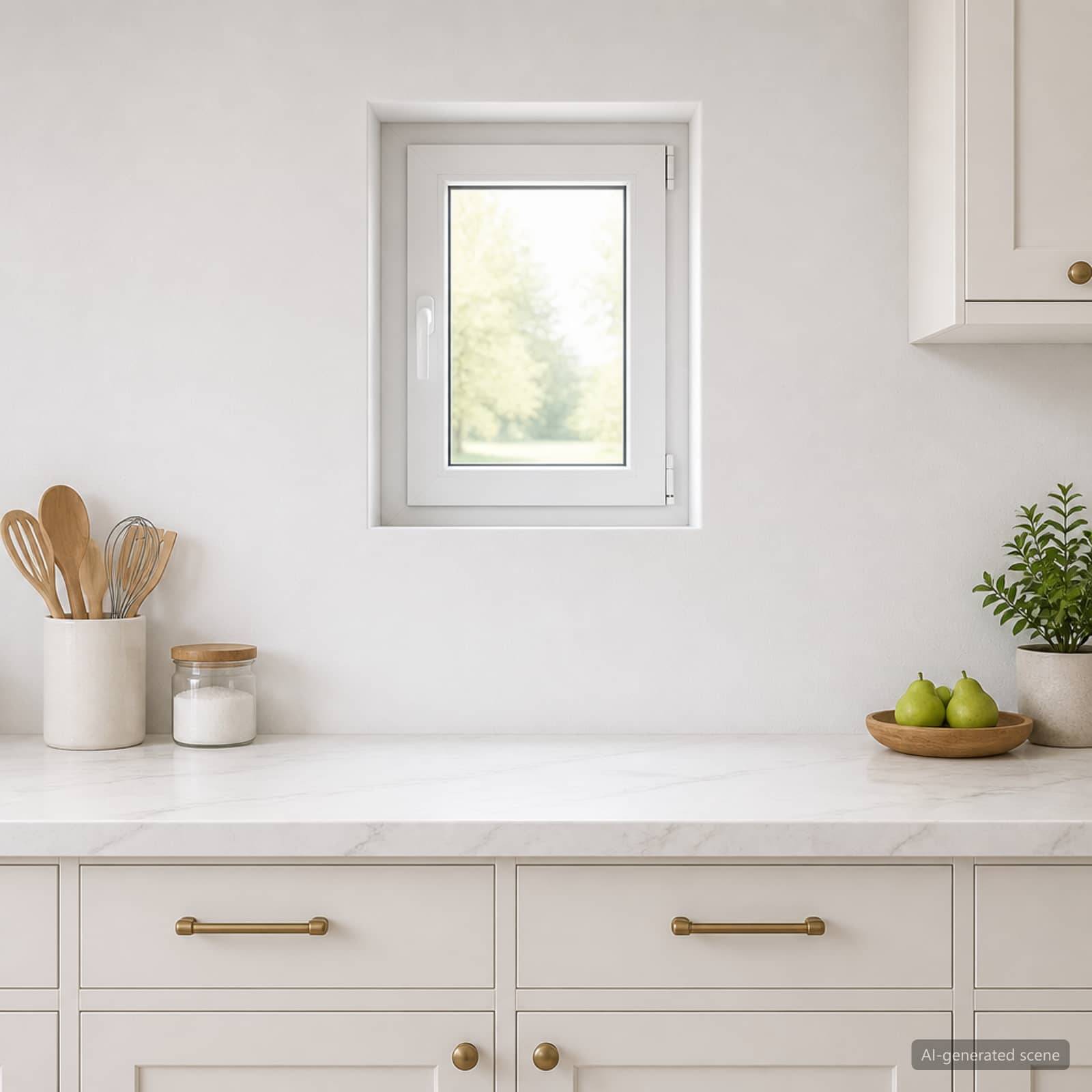vidaXL Källarfönster RISOR 40 x 60 cm PVC och glas