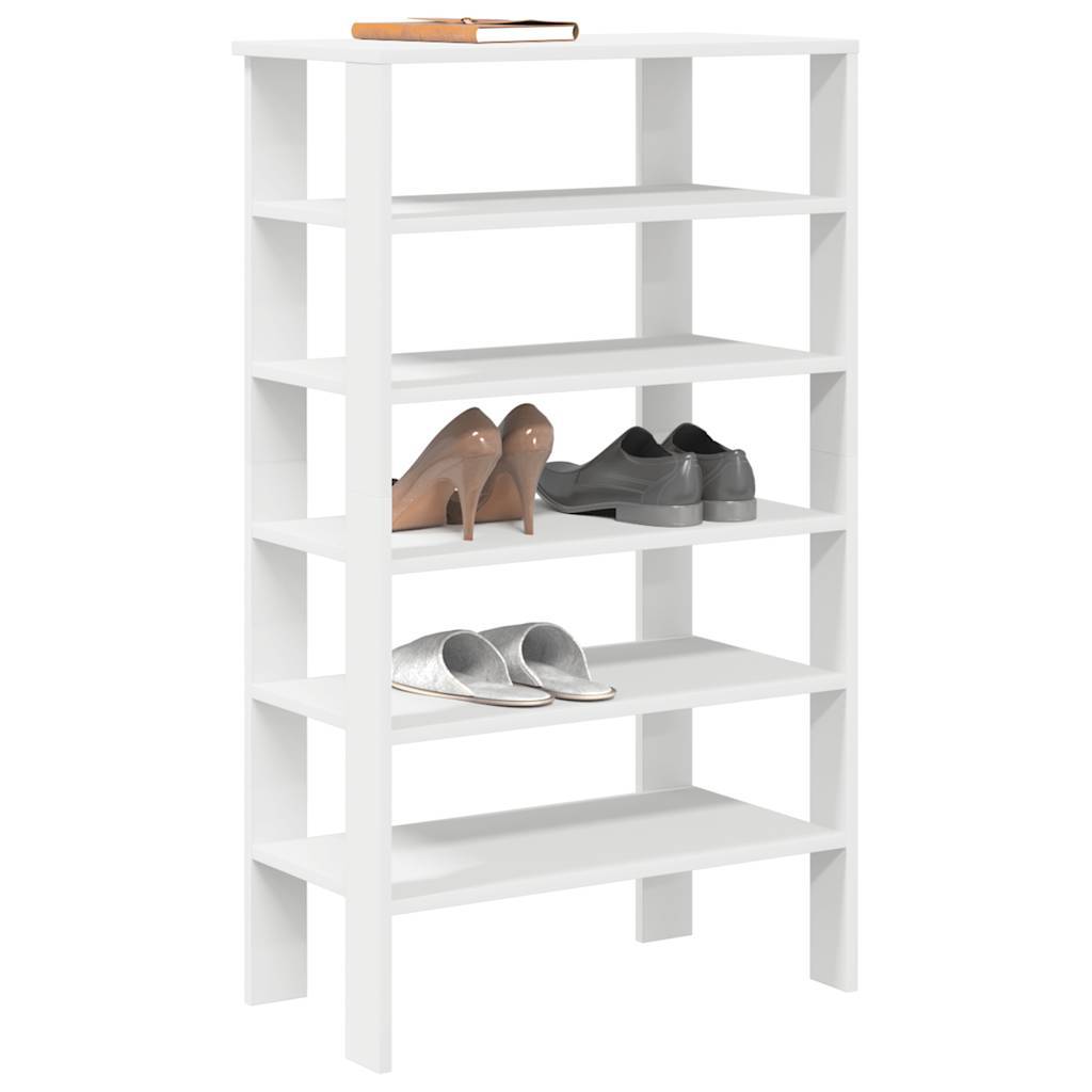 vidaXL skoreol 61x32x105 cm konstrueret træ hvid