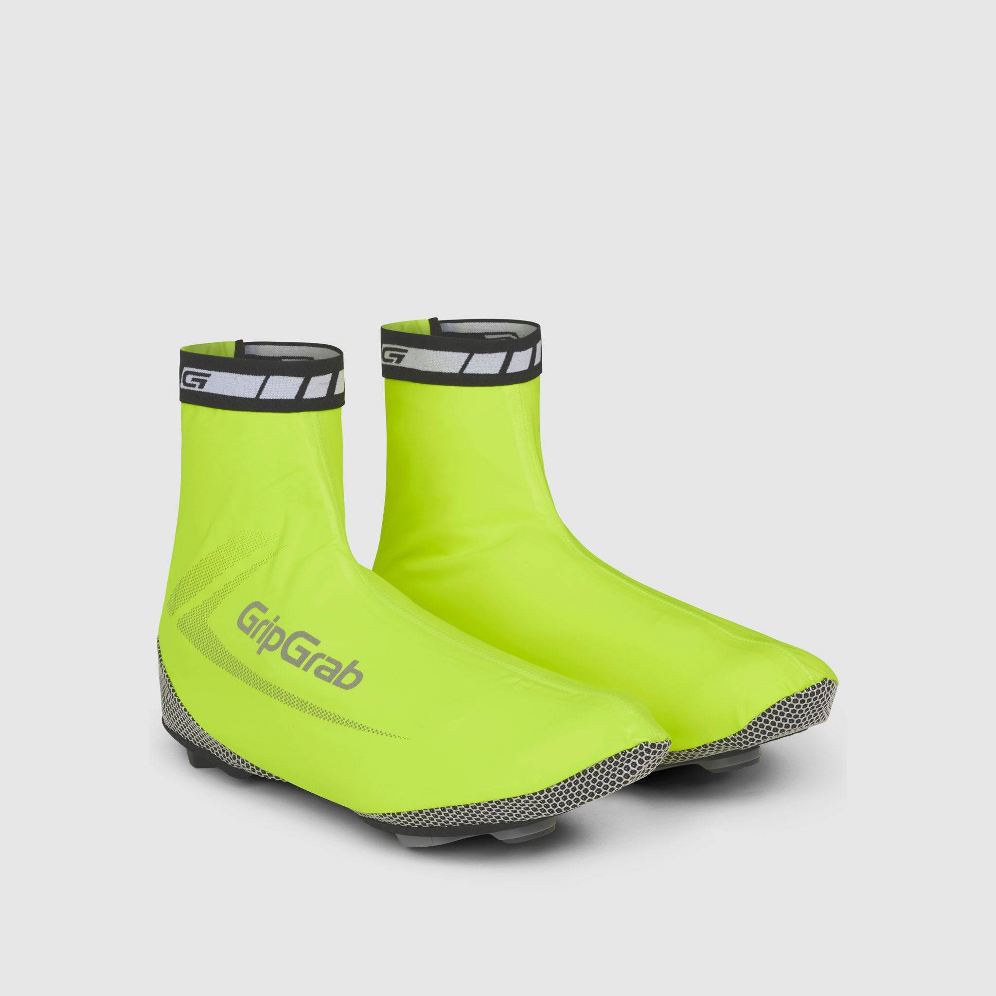 RaceAqua Waterproof Road Shoe Covers - Yellow Hi-Vis / XXL (46/47)