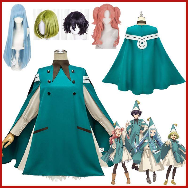 Anime Häxhatt Atelier Koko Cosplay Kostym Coco Richeh Tetia Agott Rollspelsuniform Klänning Magisk Hatt Peruk Fest Karnevalsklädsel cm