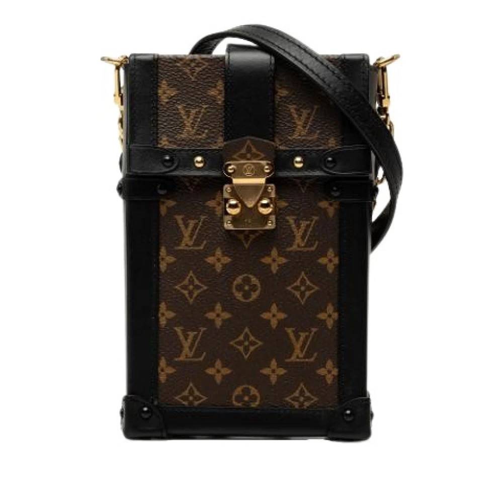 Louis Vuitton Vintage Pre-owned Pochette Trunk Verticale - Vintage - Dame - Brun - ONE SIZE - Læder