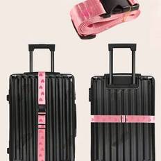 1PC Travel Luggage Strap Adjustable Password Lock Packing Belt Baggage Secure Lock Anti-Theft Luggage Strap Bundling Belt Packing For Student - Pink - one-size,Grey,Black,Red,Light Blue,Orange,Rainbow Colors,Red, Pink and Green