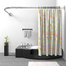 Misounda Duschgardinstång L-form, justerbar duschdraperistång 100 x 165 cm, rostfritt stål böjd duschskena, hängande duschstång med rostfria ringar för badrum skåpsrum, behöver borrning