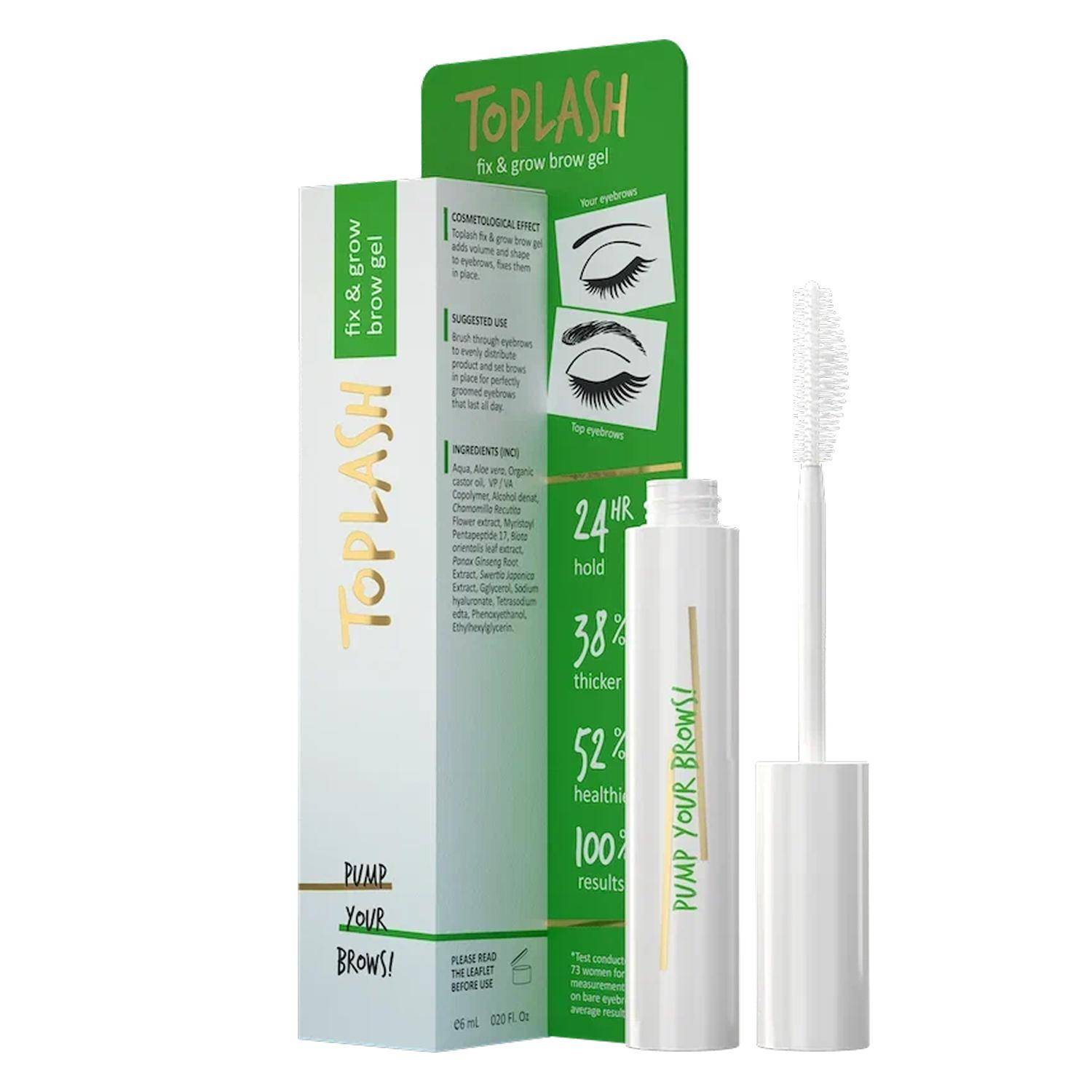 Toplash Fix & Grow Brow Gel grön