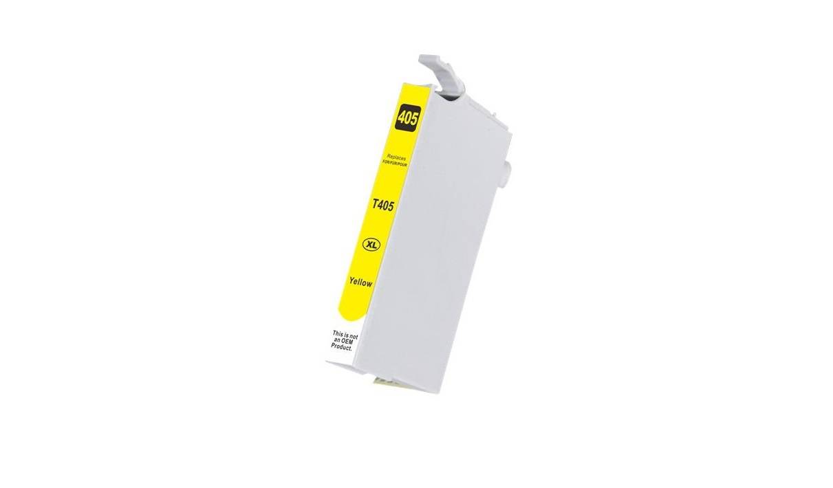 Epson 405XL Yellew (gul) kompatibel blækpatron indeholder 18ml.