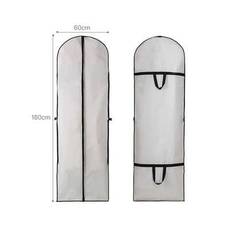Pack Of 1 Dustproof Breathable Garment Bags, Wedding Dresses, Foldable, Anti-Dust Screen Protector, Cover, Suit Bag, Garment Bags For Evening Dress, C - Multicolor - White XL