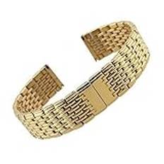 klockarmband metall klockarmband 13mm 18mm 20mm 22mm 24mm rostfritt stål klockarmband män dam silver roséguld armband