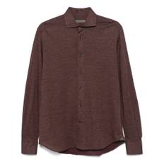 Corneliani, Skjorta, Herr, 3Xl, Ull Lyocell Skjorta