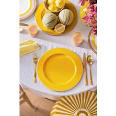 Plate Metal Yellow 32cm