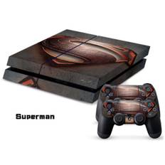 PS4 skin til konsol og to controllere. Superman.