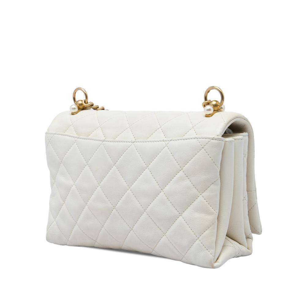 Chanel Vintage Chanel Flap Bag L 14cm x W 23cm x D 7cm - Chanel Vintage hos Magasin.