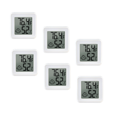 Mini Digitalt Termometer/Hygrometer Trådløst med App - Indendørs, 6 stk.