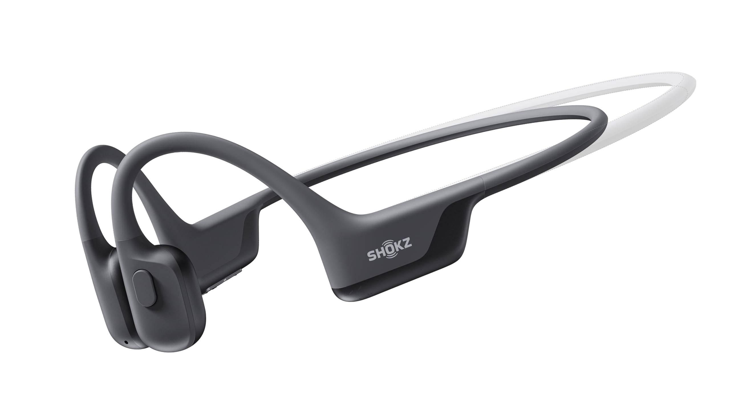 Shokz OpenRun Air 2 Bone Conduction Bluetooth Wireless Mini Black Earphones, Open-Ear Headphones, Size, svart