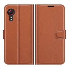 Samsung Galaxy Xcover 5 - Læder cover / pung - Brun
