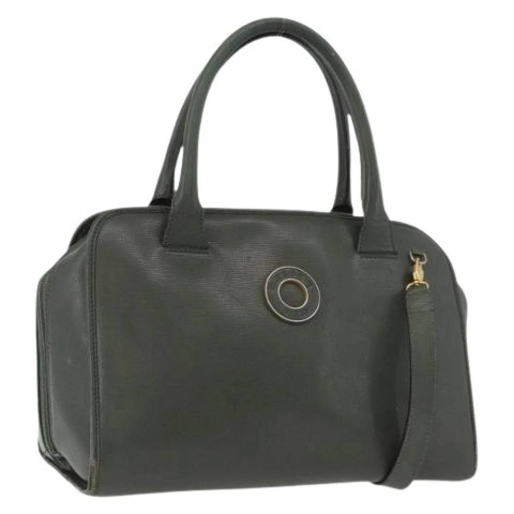Celine Vintage Pre-owned Vintage Håndtaske - Vintage - Dame - Grøn - ONE SIZE - Uld
