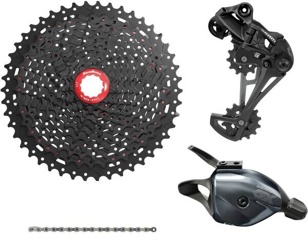 SRAM/Sunrace 12-Speed Grupp till alm. body 11-50T Svart/Grå